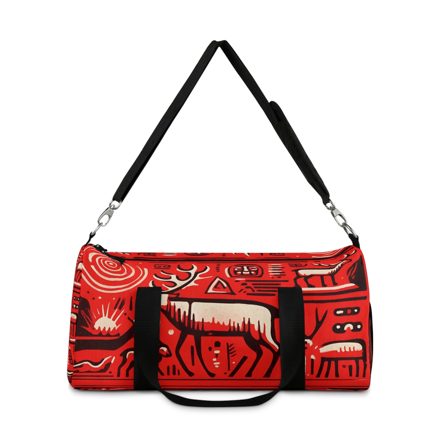 Duffel Bag, Red cave paintings