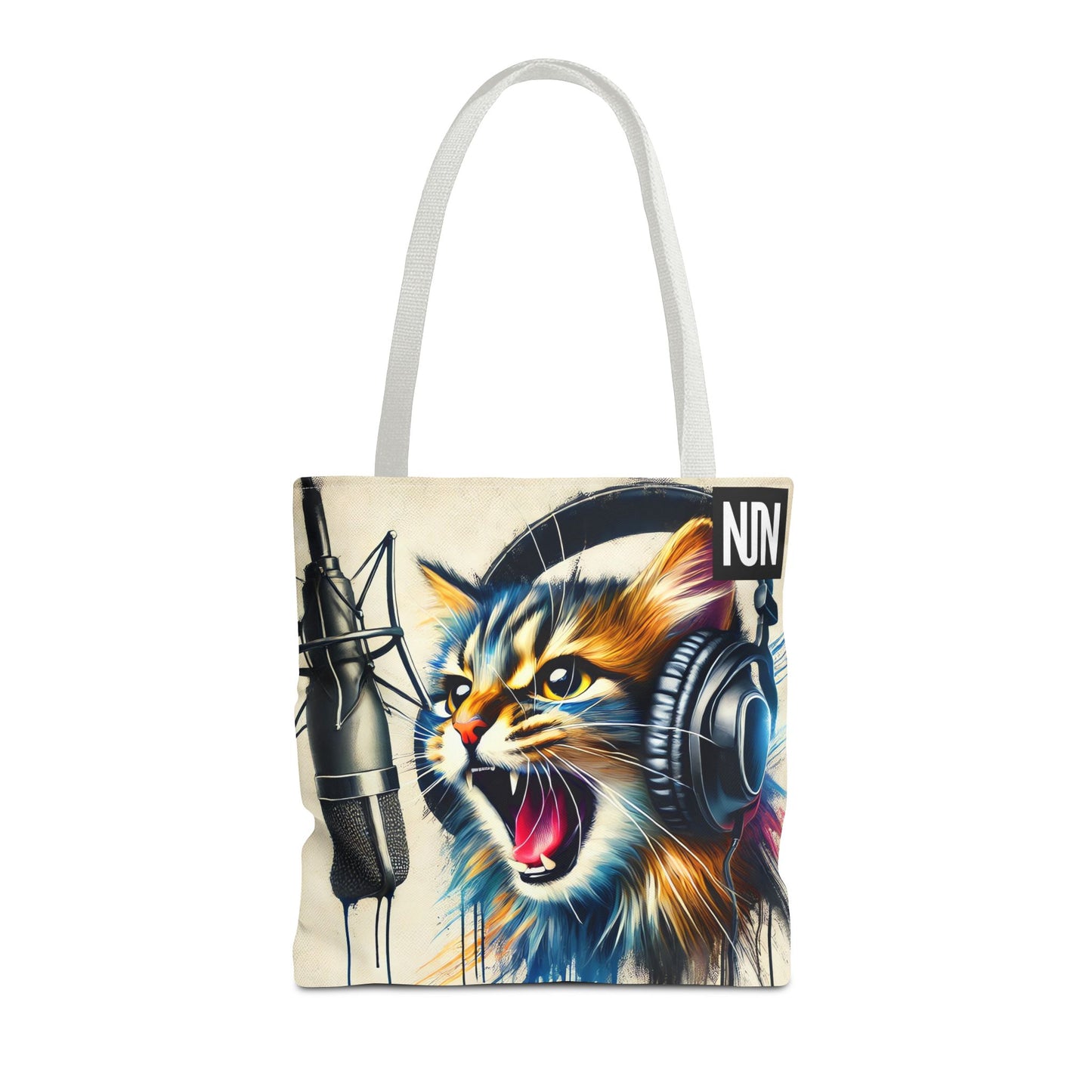 Tote Bag, Meowing Cat