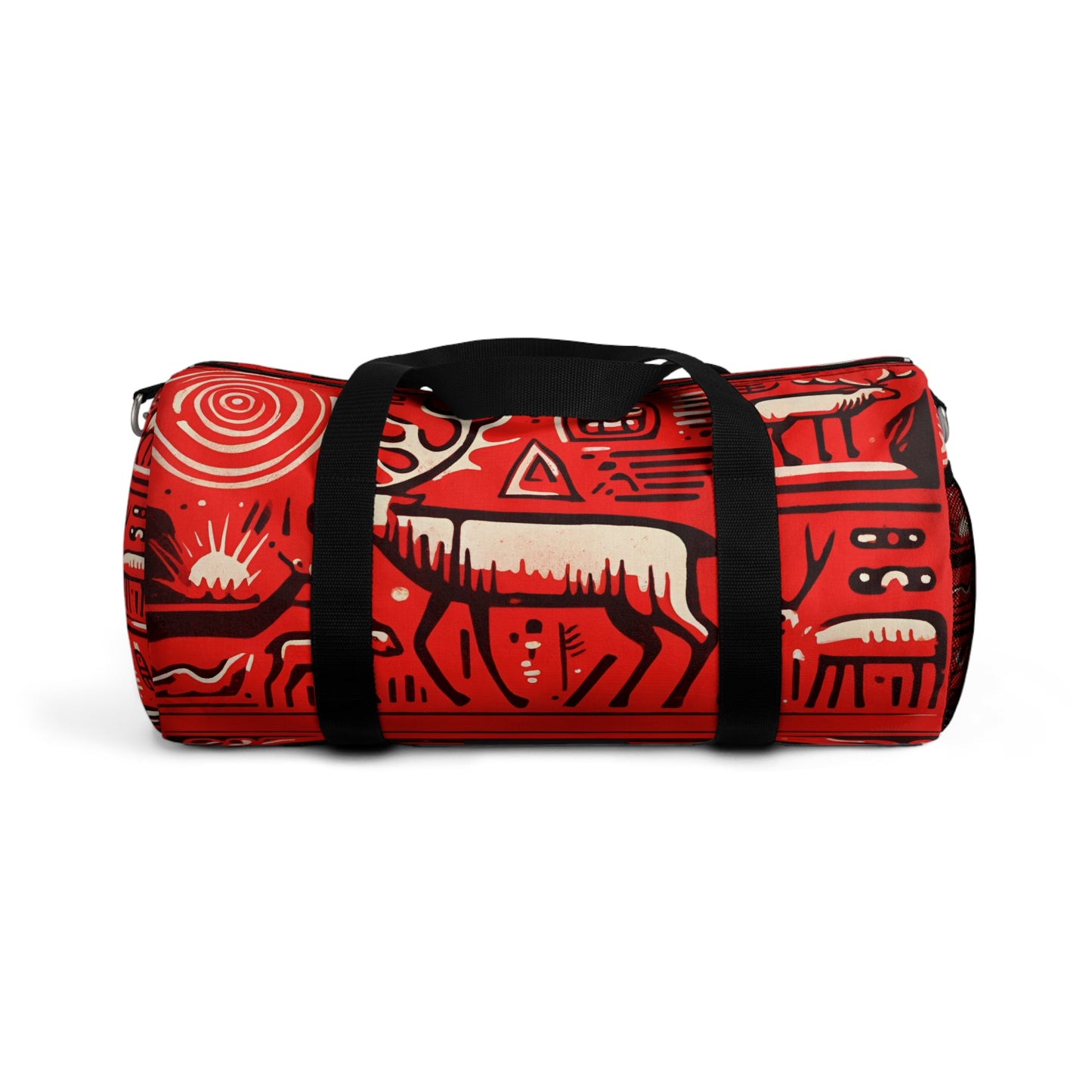 Duffel Bag, Red cave paintings