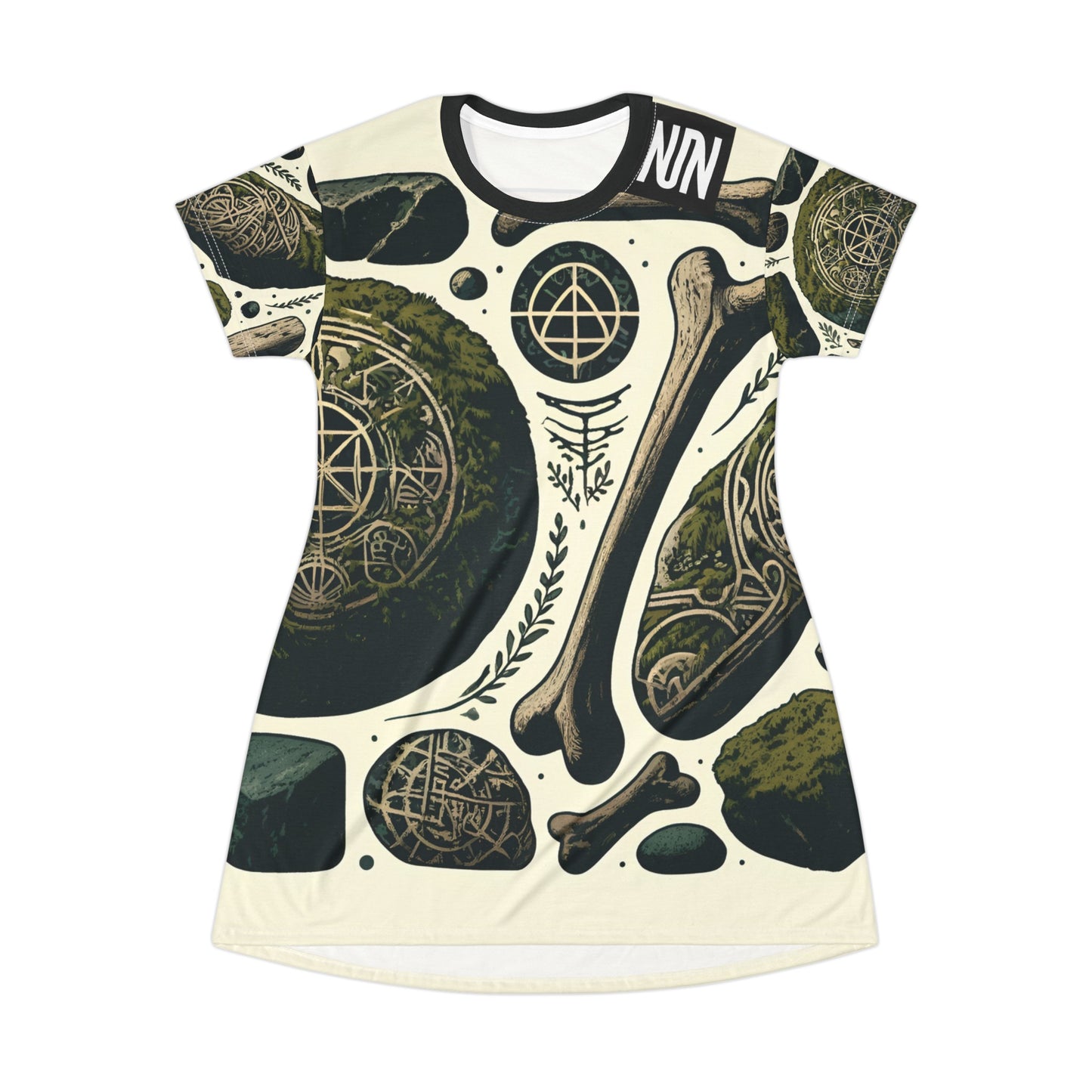 T-Shirt Dress, Bones and stones