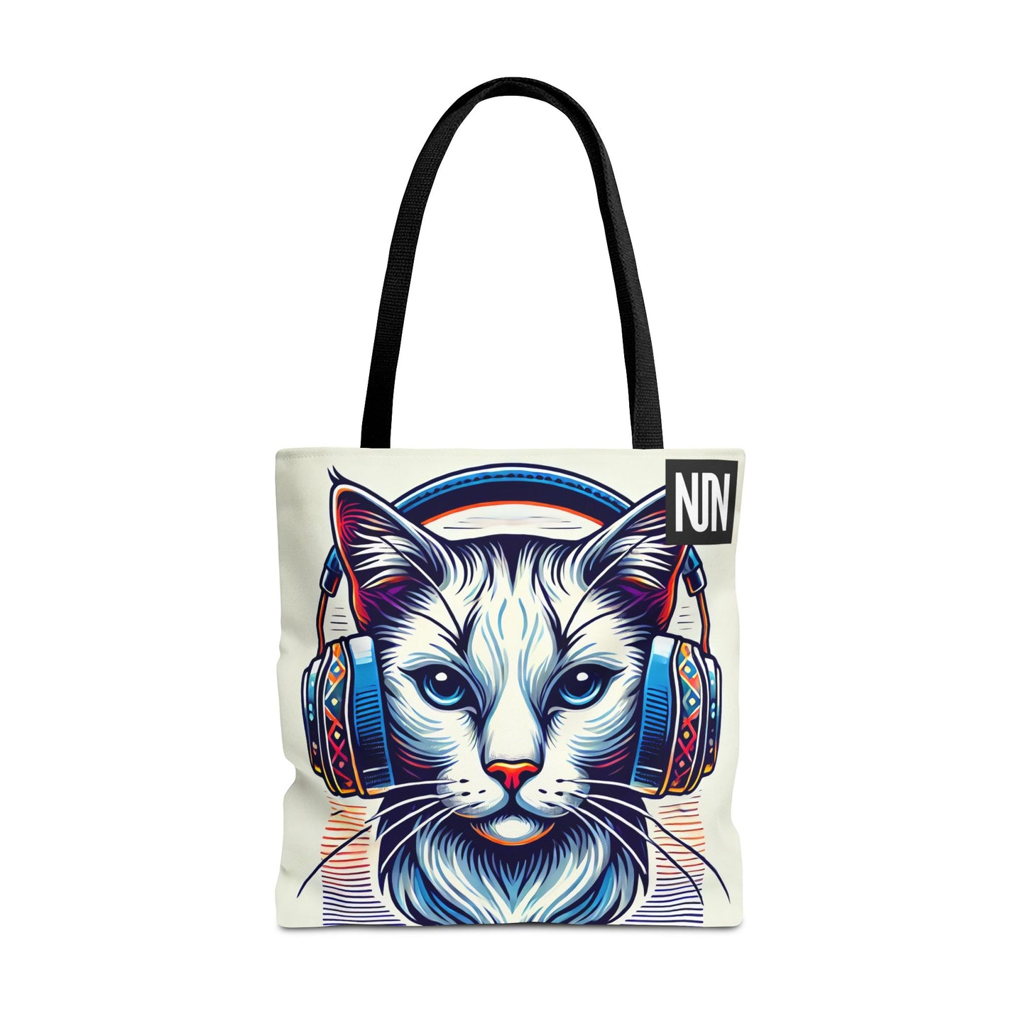 Tote Bag, Cat headphones