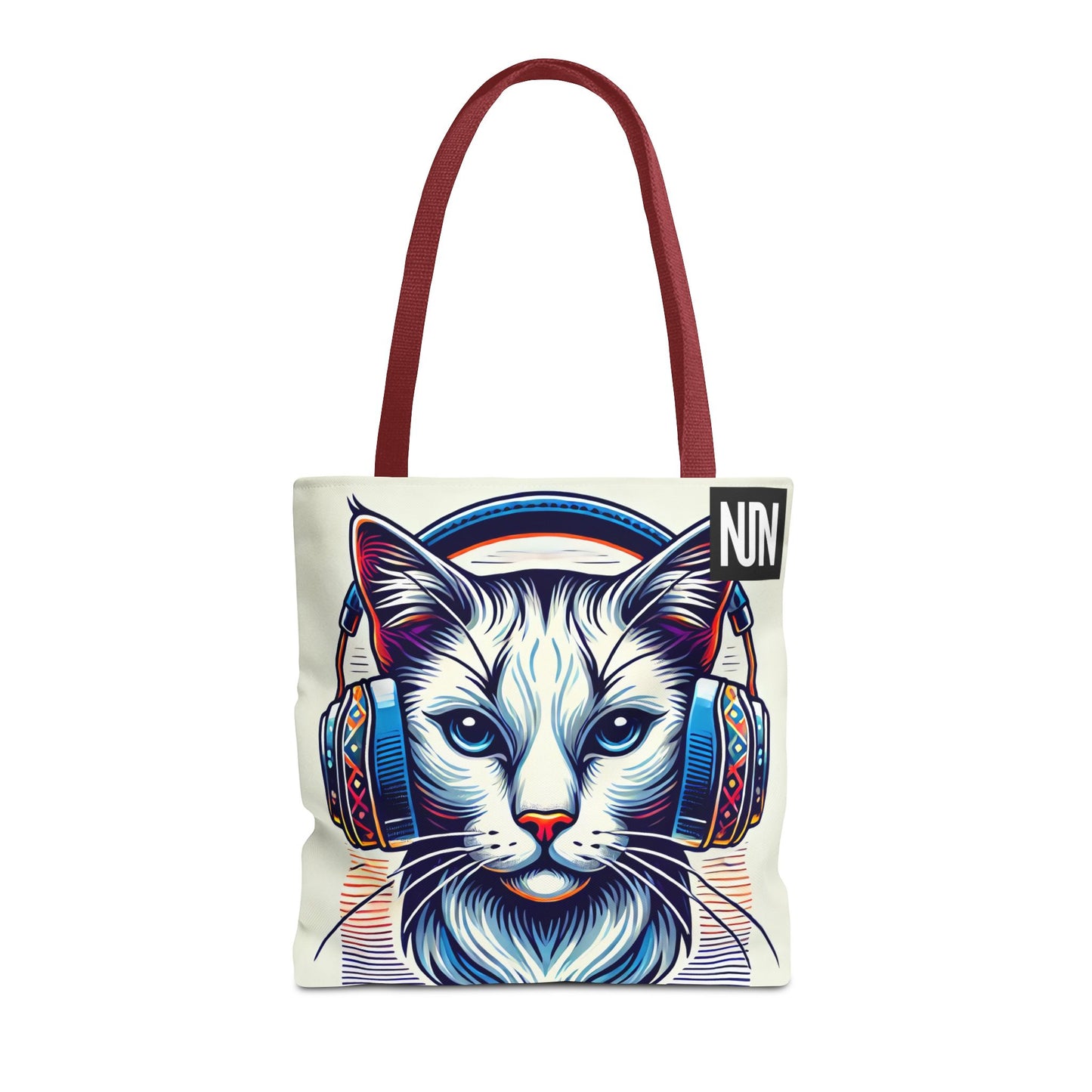 Tote Bag, Cat headphones