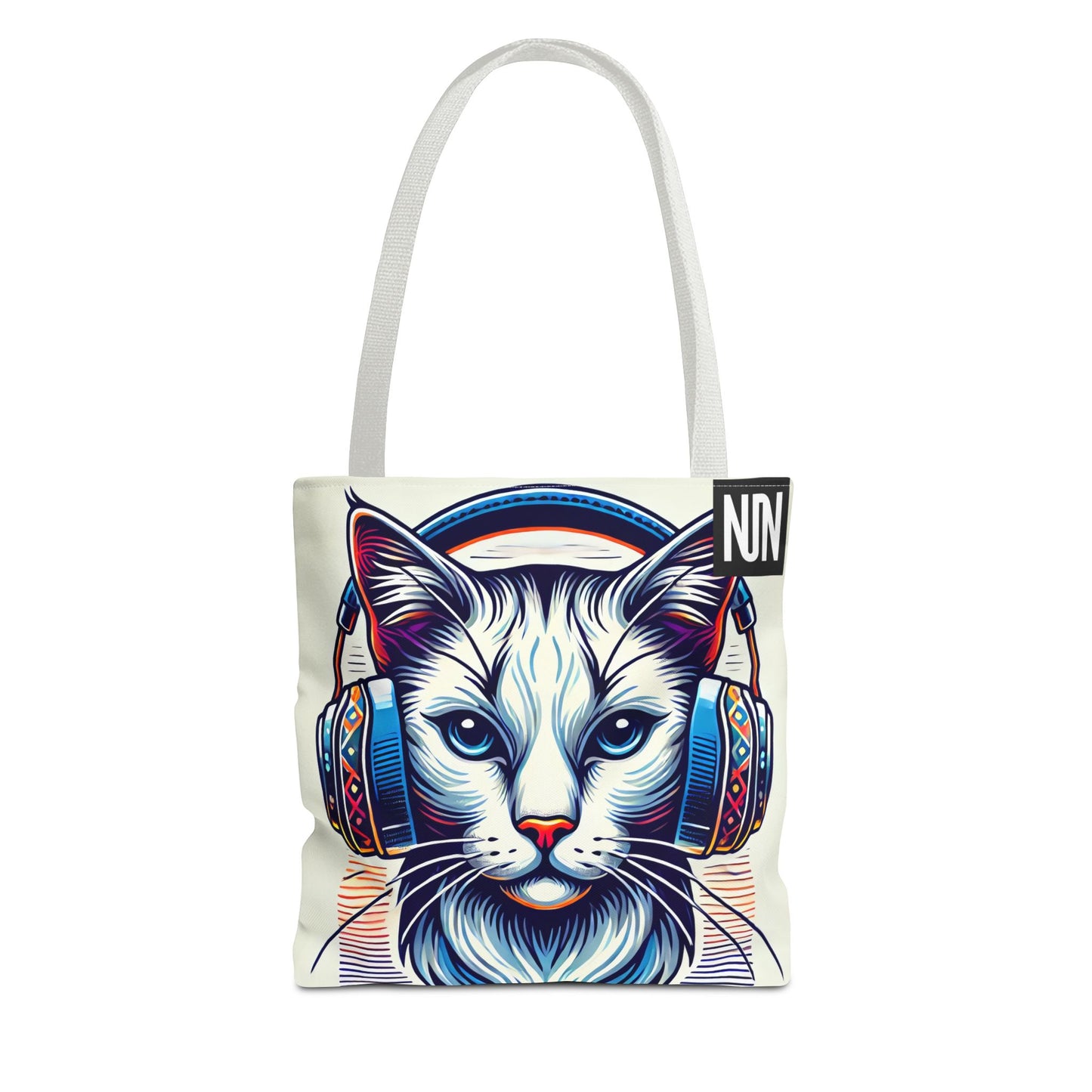 Tote Bag, Cat headphones