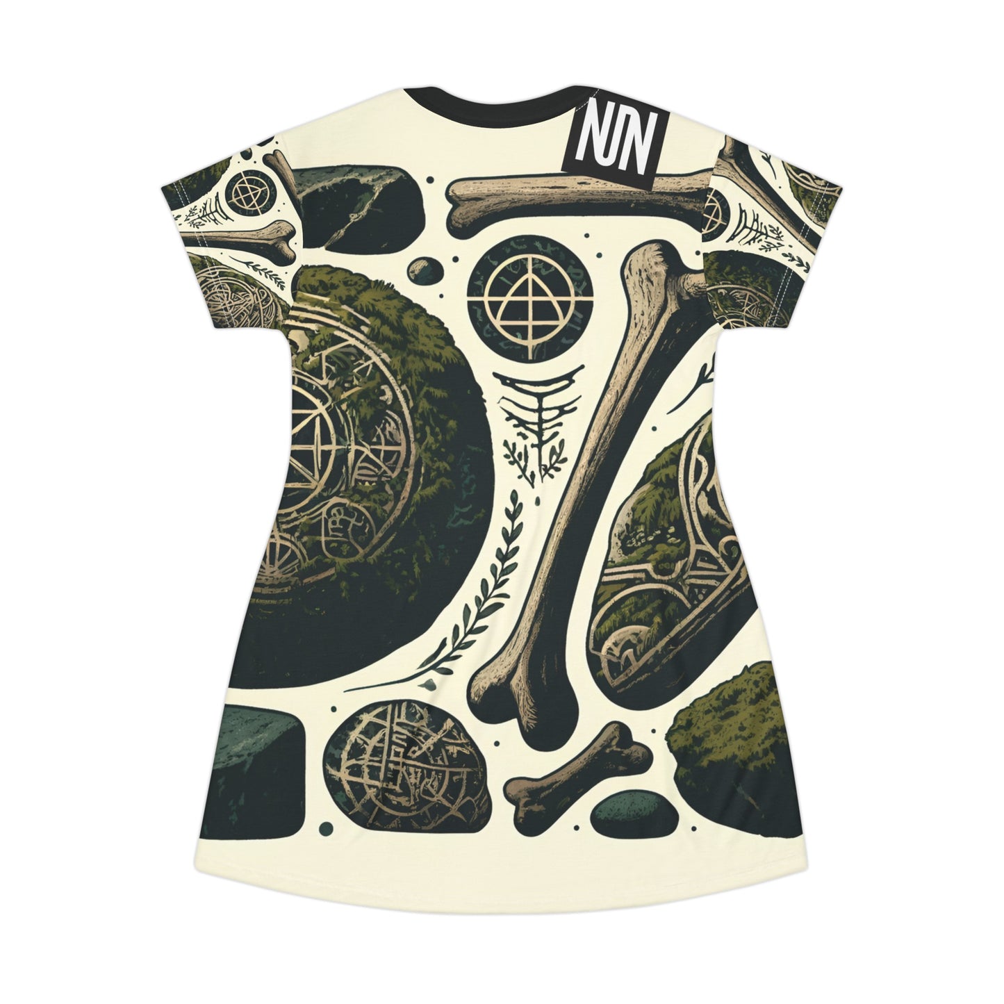 T-Shirt Dress, Bones and stones