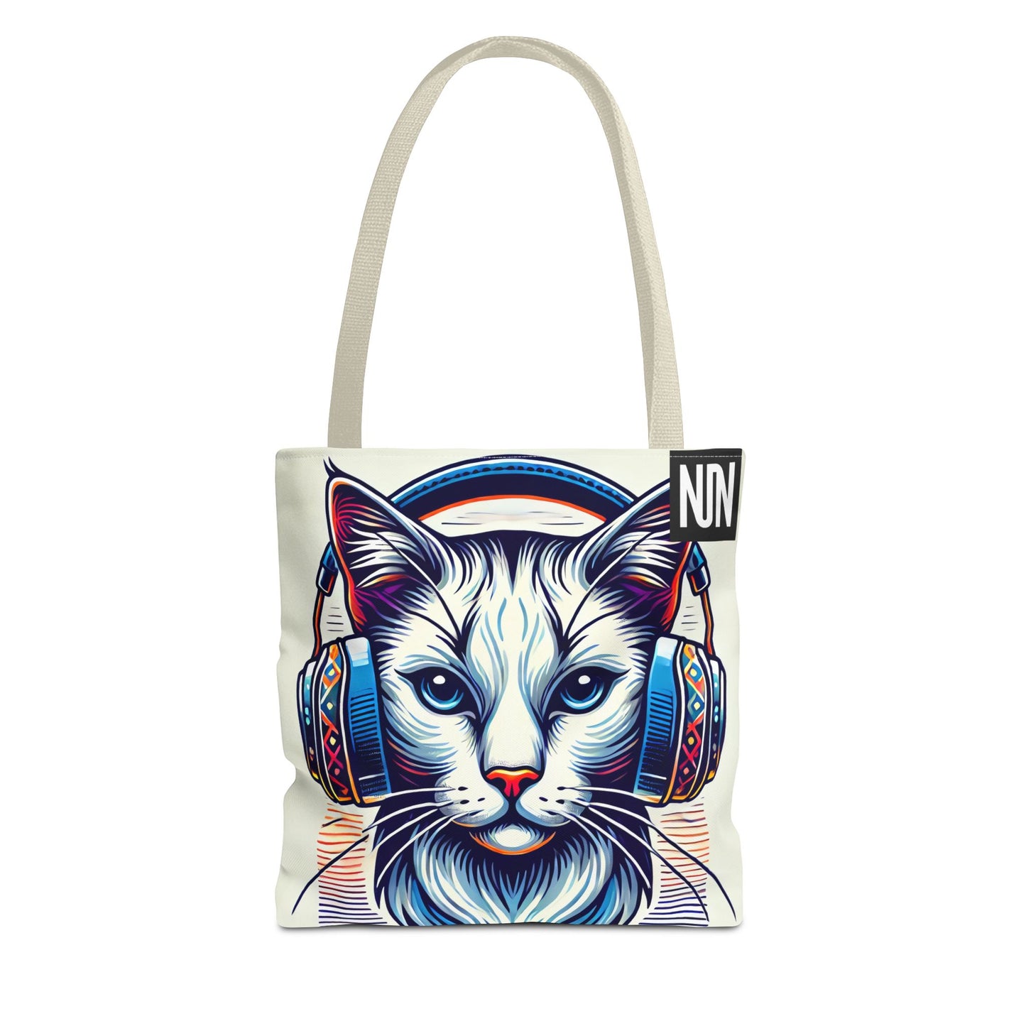 Tote Bag, Cat headphones