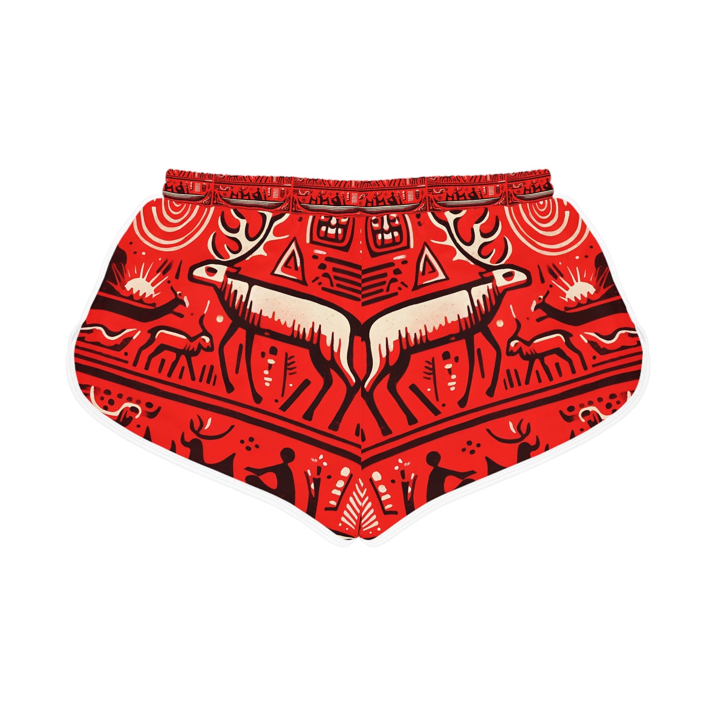 Women's Relaxed Shorts, Raindeer