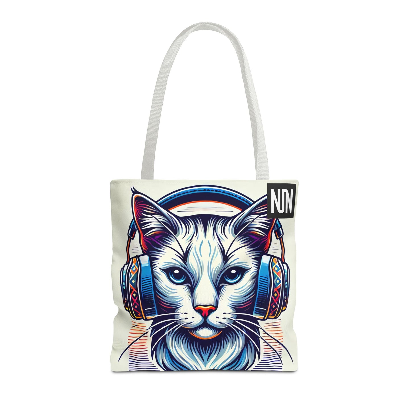 Tote Bag, Cat headphones