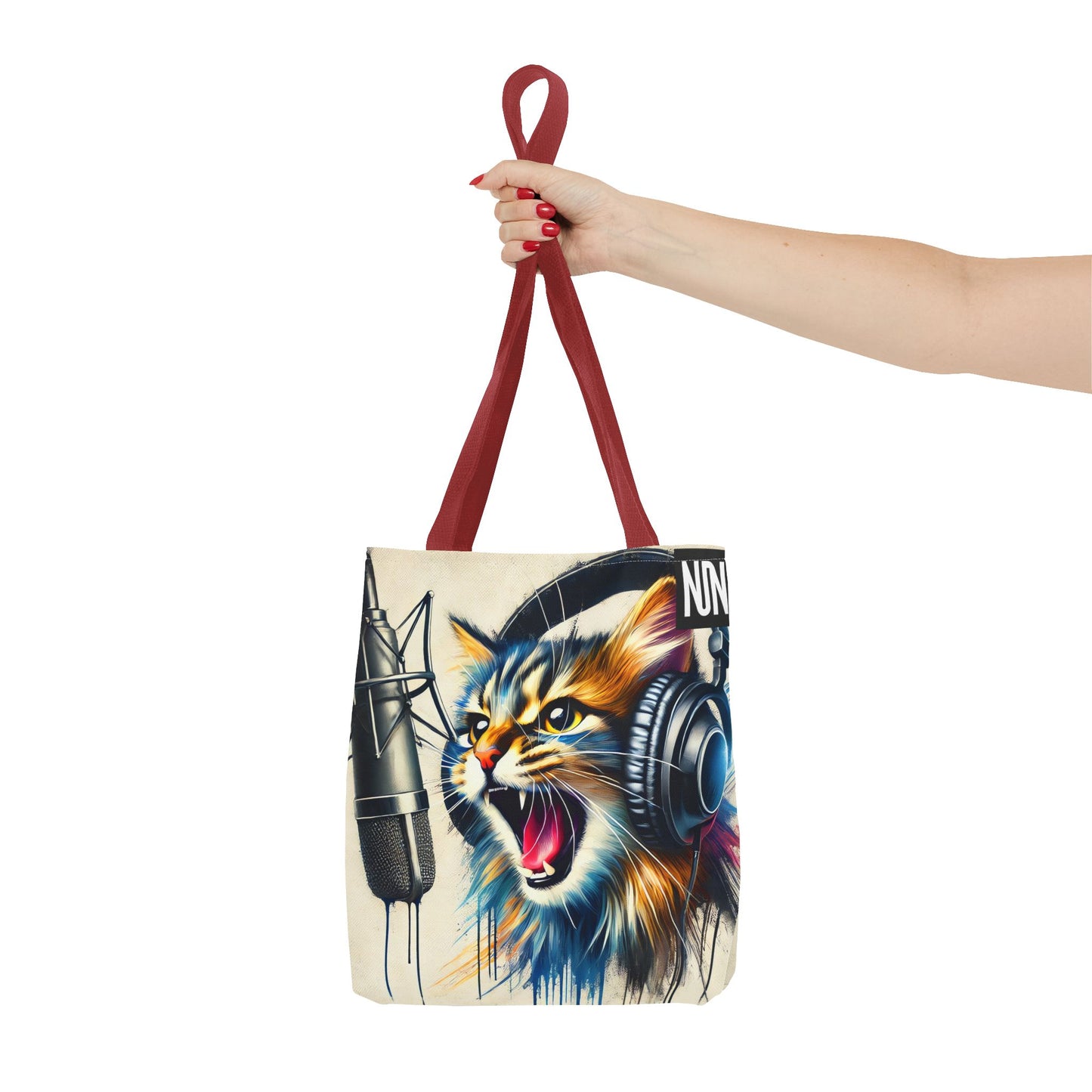 Tote Bag, Meowing Cat