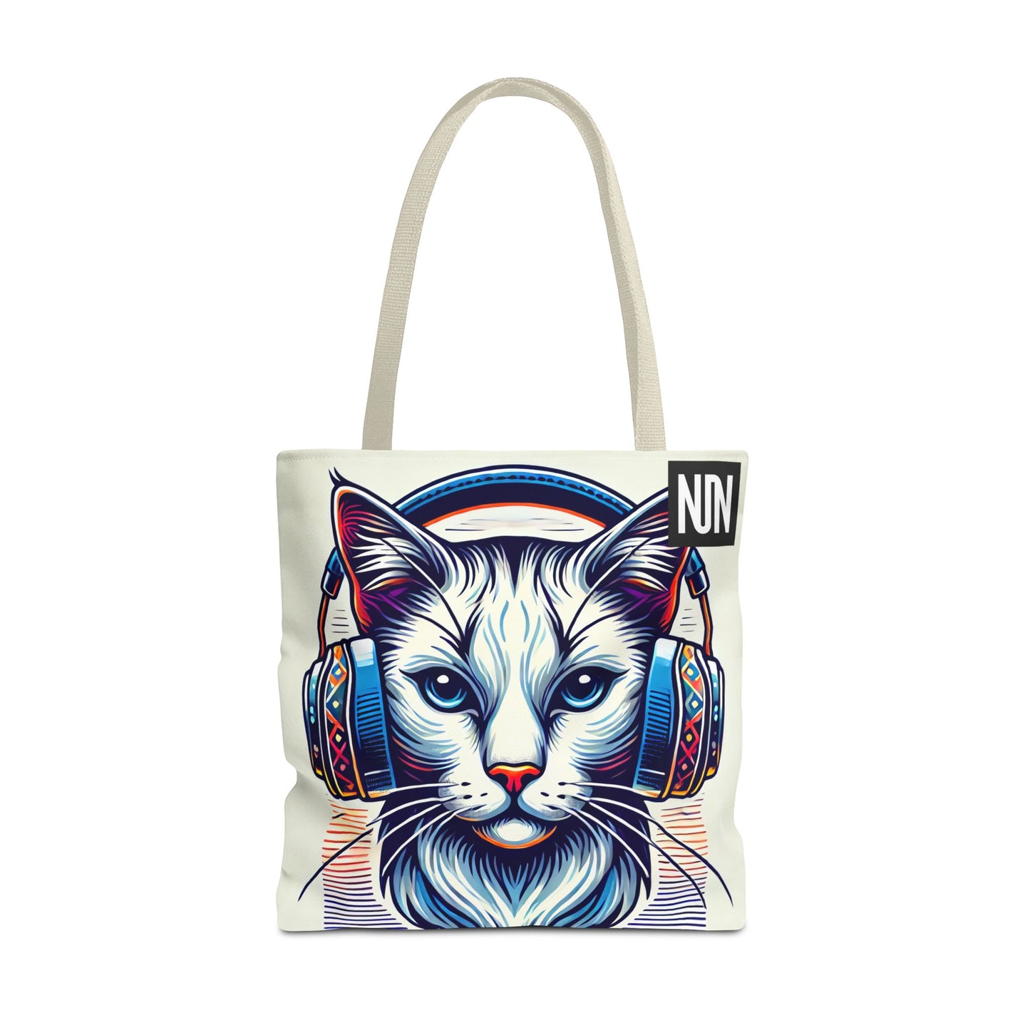 Tote Bag, Cat headphones