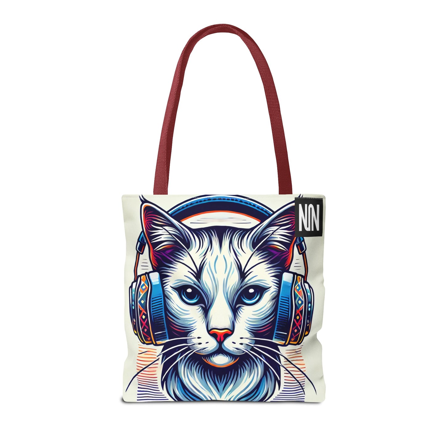 Tote Bag, Cat headphones