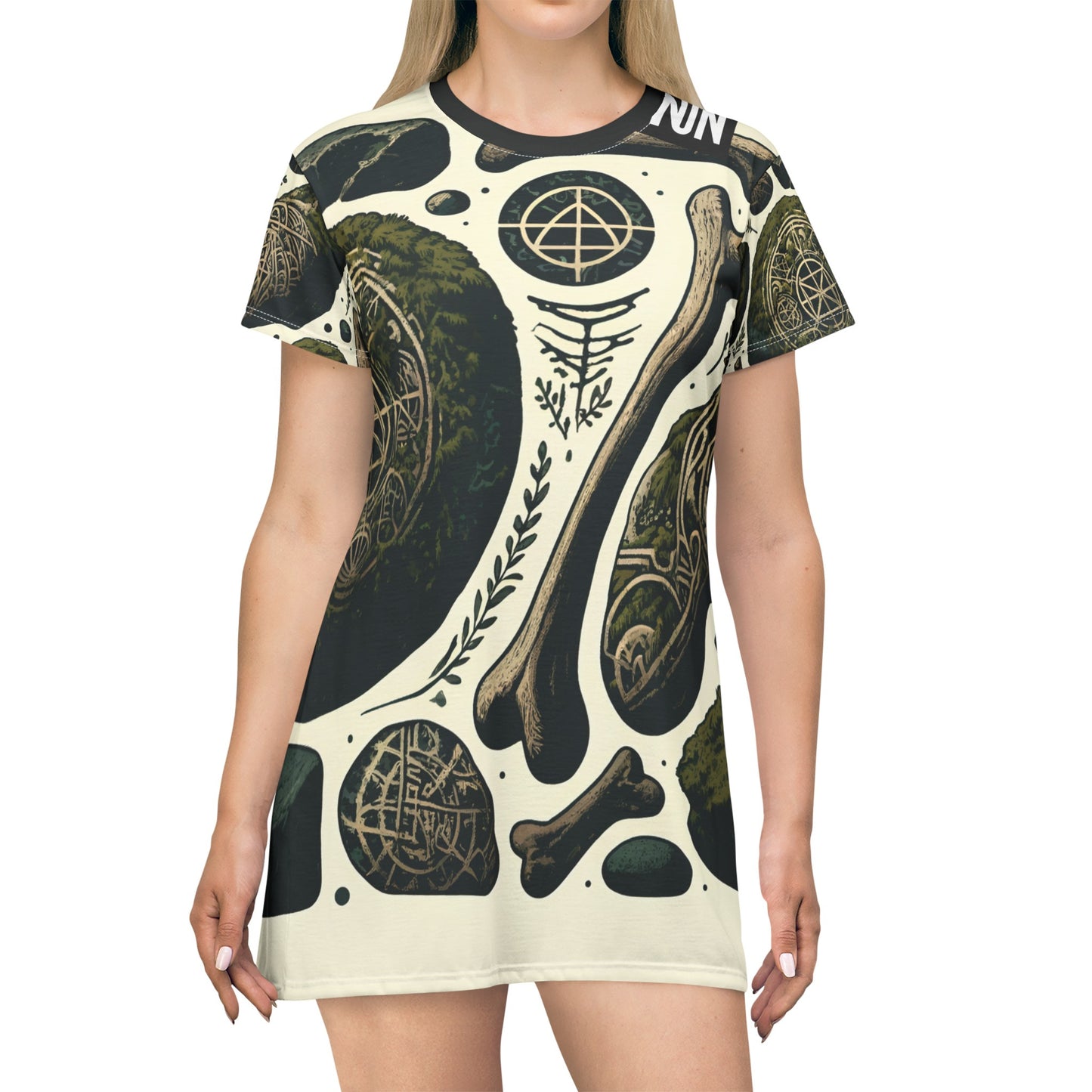 T-Shirt Dress, Bones and stones