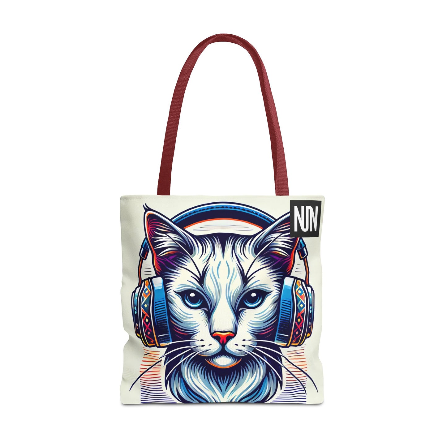 Tote Bag, Cat headphones