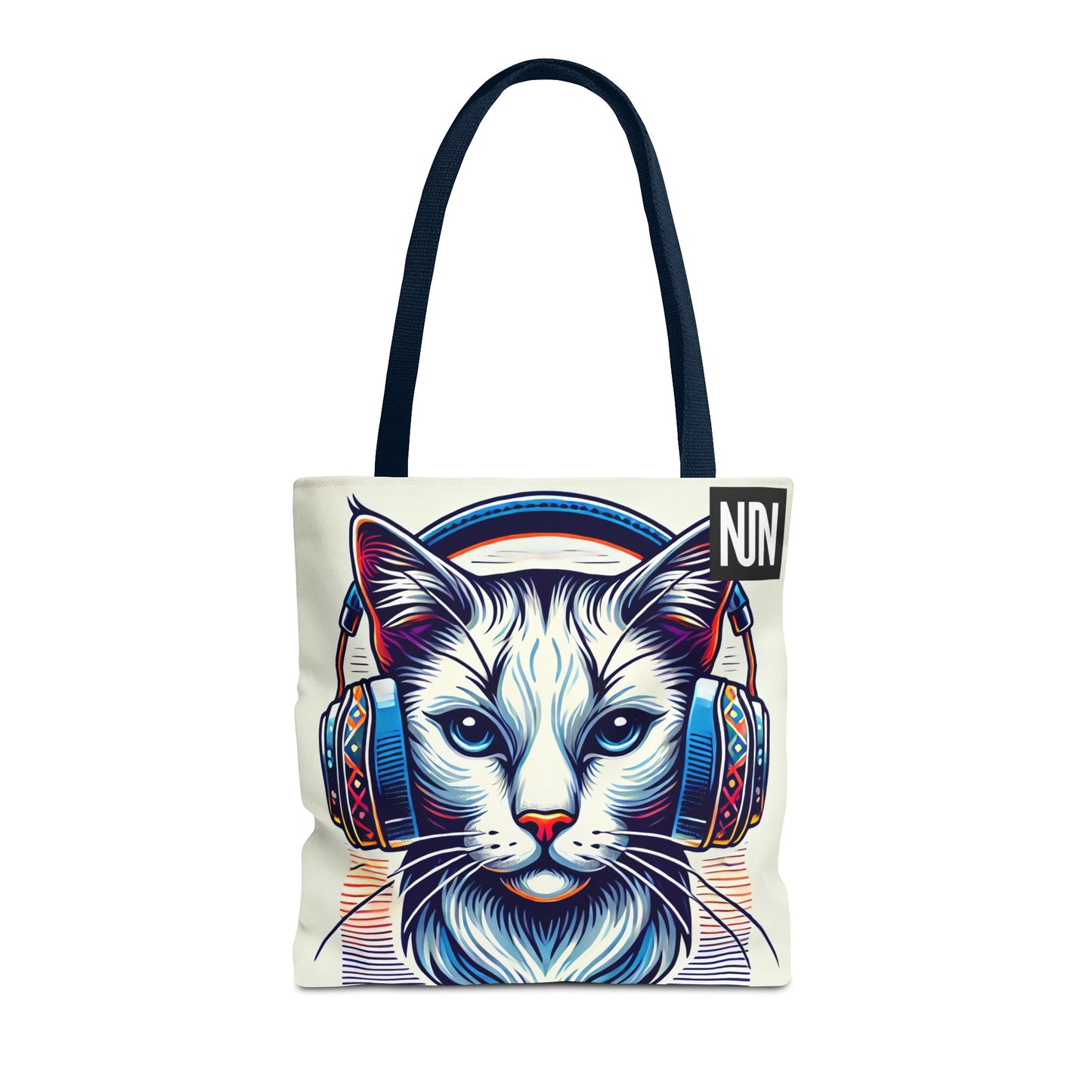 Tote Bag, Cat headphones