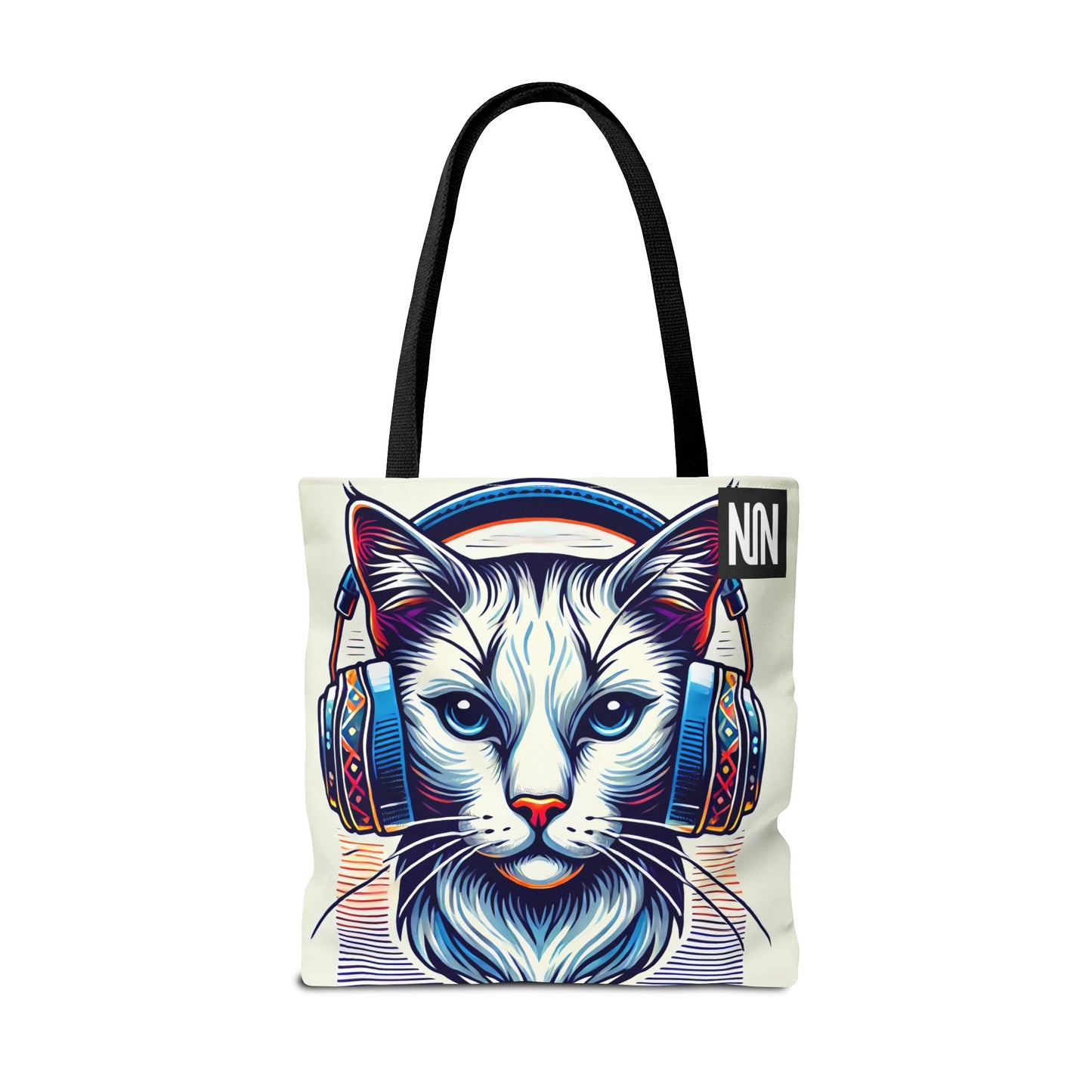 Tote Bag, Cat headphones