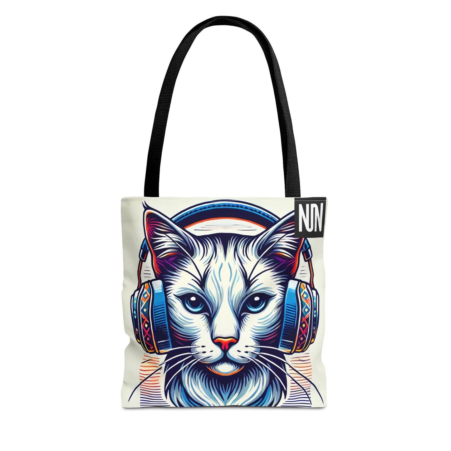 Tote Bag, Cat headphones