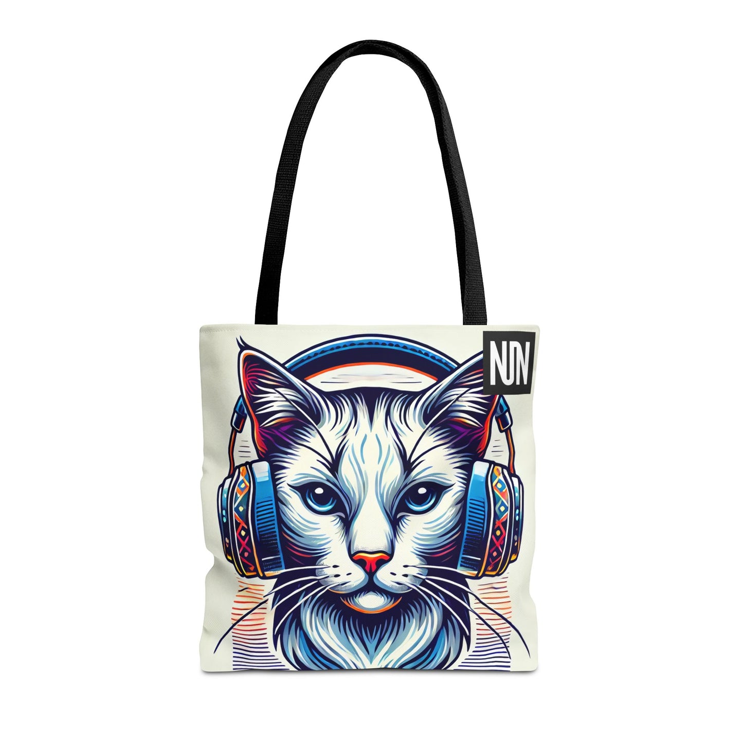 Tote Bag, Cat headphones